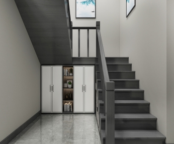 New Chinese Style Stairwell-ID:808421261