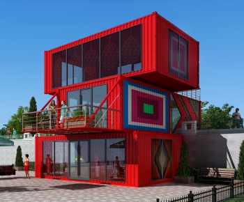 Modern Building Appearance-ID:267309198