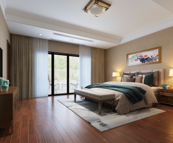 New Chinese Style Bedroom-ID:847028865