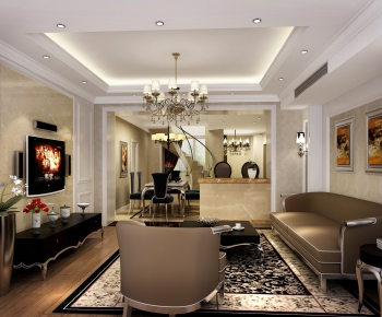 European Style A Living Room-ID:366378863