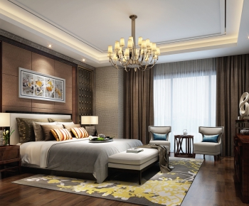New Chinese Style Bedroom-ID:539695324
