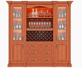 New Chinese Style Wine Cabinet-ID:672349149