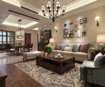 American Style A Living Room-ID:499844559