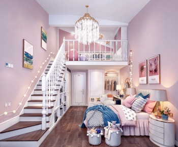 Nordic Style Girl's Room Daughter's Room-ID:598419542