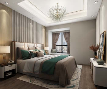 New Chinese Style Bedroom-ID:928830983