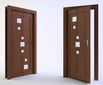 Modern Solid Wood Door-ID:443310832