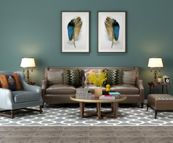American Style Sofa Combination-ID:121092297