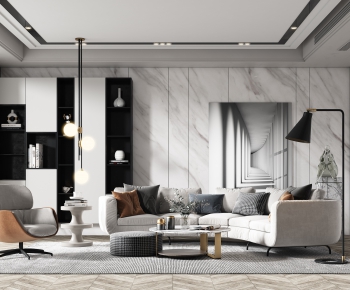 Modern A Living Room-ID:382437936