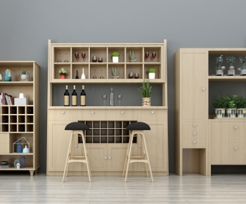 Nordic Style Wine Cabinet-ID:524323978