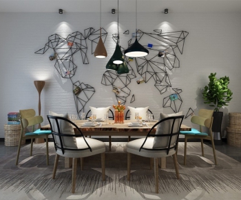 Modern Dining Table And Chairs-ID:795333712