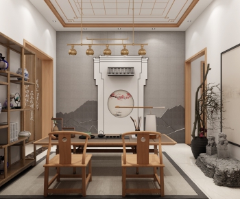 New Chinese Style Teahouse Tea House-ID:661227265