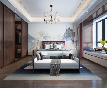 New Chinese Style Bedroom-ID:775148785