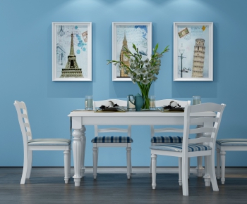 Mediterranean Style Dining Table And Chairs-ID:431066576