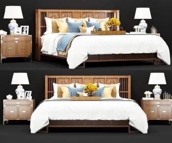 Modern Double Bed-ID:182940254