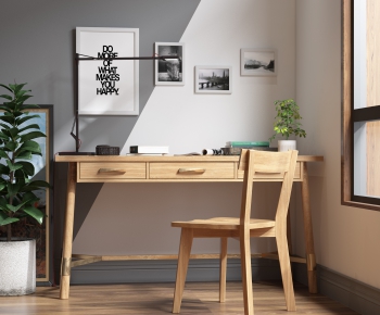 Modern Computer Desk And Chair-ID:850929556