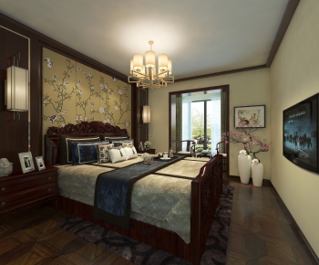 Chinese Style Bedroom-ID:105109886