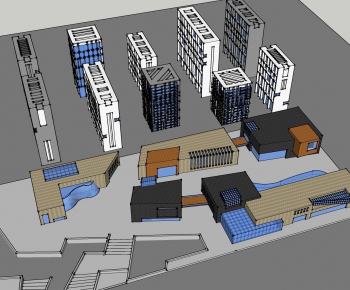 Modern Architectural Bird's-eye View Planning-ID:198503932