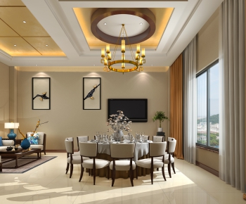 New Chinese Style Dining Room-ID:637548845