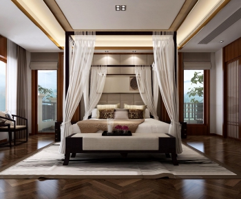 New Chinese Style Bedroom-ID:940542653