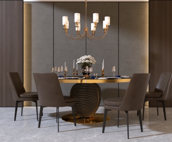 Modern Dining Table And Chairs-ID:219362946