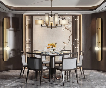 New Chinese Style Dining Room-ID:512083648