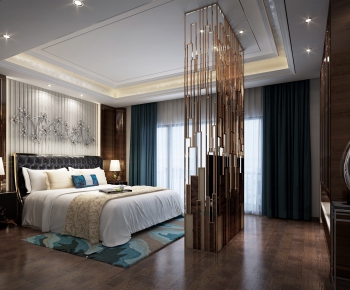 New Chinese Style Bedroom-ID:212361593