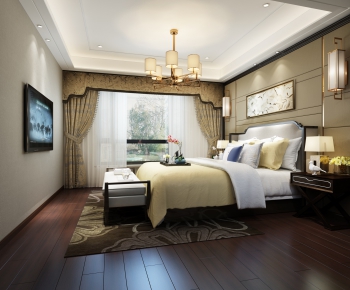 New Chinese Style Bedroom-ID:630228256