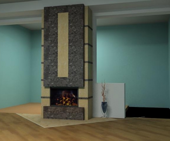 Modern Fireplace-ID:712727445