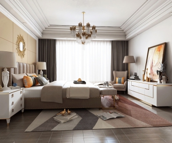 Simple European Style Bedroom-ID:702865254
