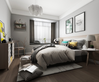 Nordic Style Bedroom-ID:423852442