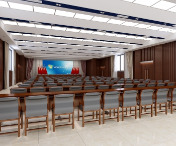 New Chinese Style Office Lecture Hall-ID:489413289