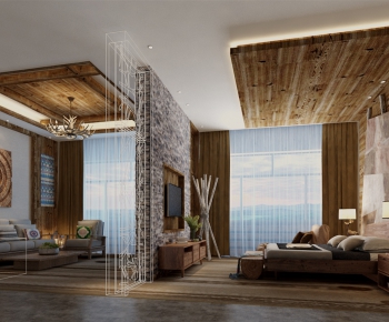 New Chinese Style Bedroom-ID:899416499