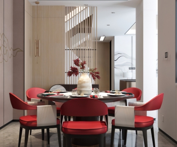 New Chinese Style Dining Room-ID:368306142