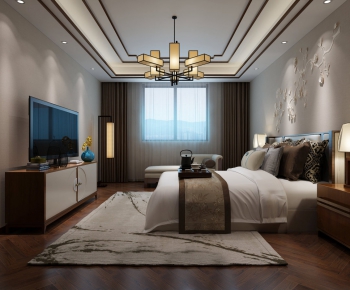 New Chinese Style Bedroom-ID:757009281