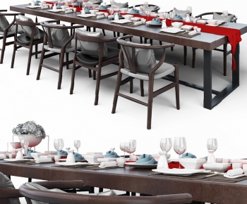 Modern Dining Table And Chairs-ID:891321753
