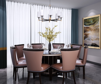 Simple European Style Dining Table And Chairs-ID:634932521