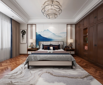 New Chinese Style Bedroom-ID:462081377