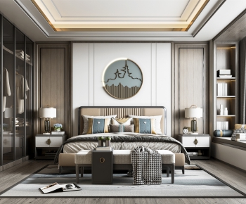 New Chinese Style Bedroom-ID:285381454