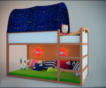 Modern Child's Bed-ID:989518698