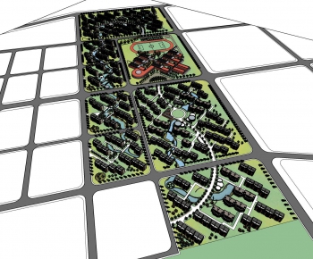 Modern Architectural Bird's-eye View Planning-ID:170056429