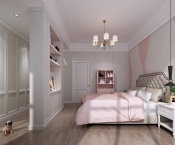 Simple European Style Bedroom-ID:746605837