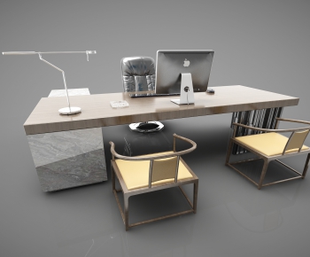 Modern Computer Desk And Chair-ID:250510354