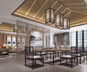 New Chinese Style Dining Room-ID:267817288