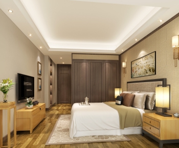 New Chinese Style Bedroom-ID:190668861