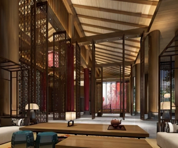 New Chinese Style Lobby Hall-ID:954943241