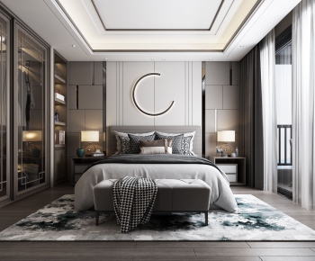 New Chinese Style Bedroom-ID:859710171