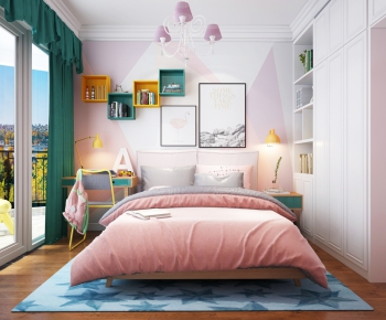 Nordic Style Girl's Room Daughter's Room-ID:913556536