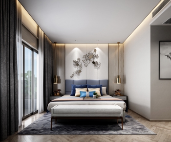 New Chinese Style Bedroom-ID:951427278