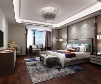 New Chinese Style Bedroom-ID:785305745