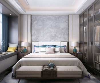 New Chinese Style Bedroom-ID:489898465